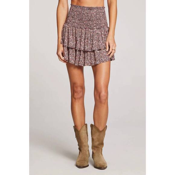 SALTWATER LUXE Dresses & Skirts - NEW SALTWATER LUXE devi mini skirt in multi-floral garden